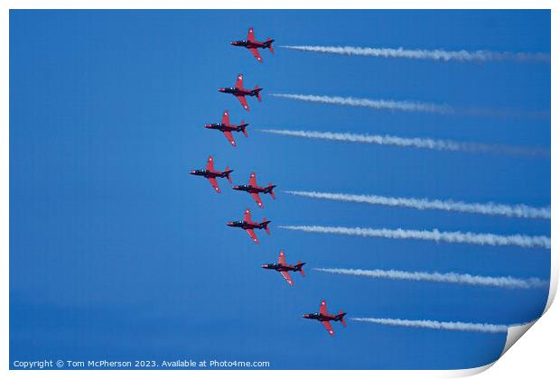 The Red Arrows' Spectacular Display Print by Tom McPherson