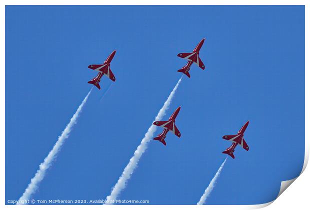 'Sky Ballet by Red Arrows' Print by Tom McPherson