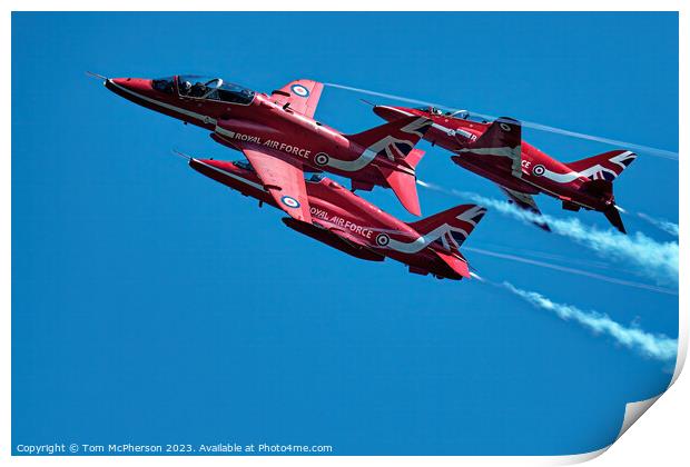 Red Arrows: Britain's Sky Artists Print by Tom McPherson