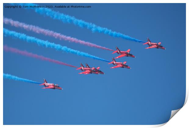 Red Arrows' Aerial Ballet Print by Tom McPherson