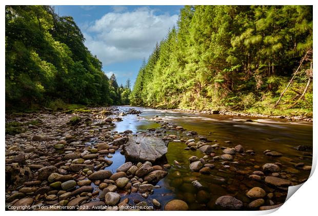 Serene Findhorn River's Long Exposure Print by Tom McPherson