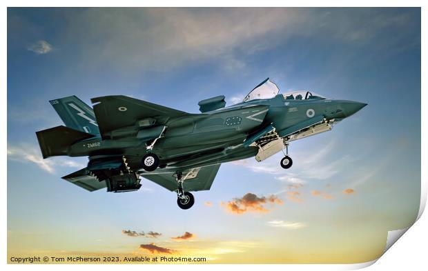 Lightning II Showcases Air Dominance Print by Tom McPherson