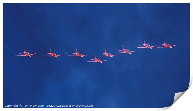 Awe-Inspiring Photograph of the Red Arrows Print by Tom McPherson