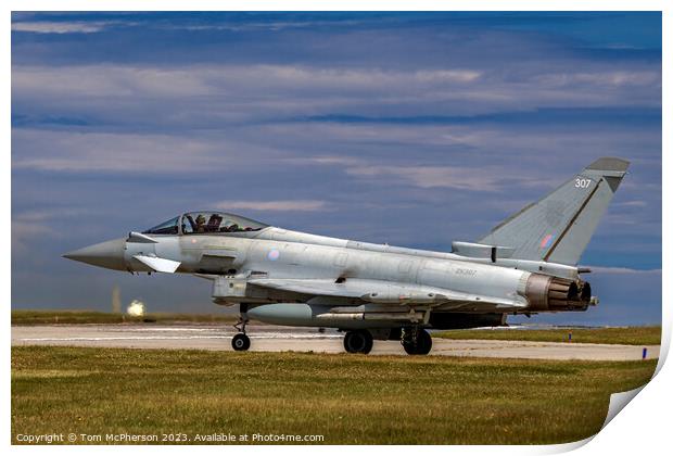 The Eurofighter Typhoon Print by Tom McPherson