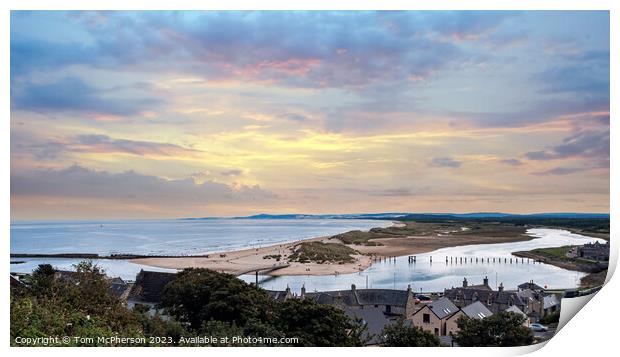 Dawn's Embrace at Lossiemouth Print by Tom McPherson