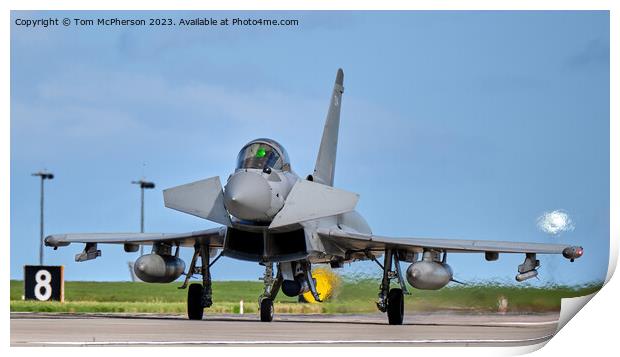 Dawn of the Eurofighter: RAF's Powerhouse Print by Tom McPherson