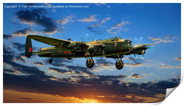 Avro Lancaster B.1 - PA474 Print by Tom McPherson