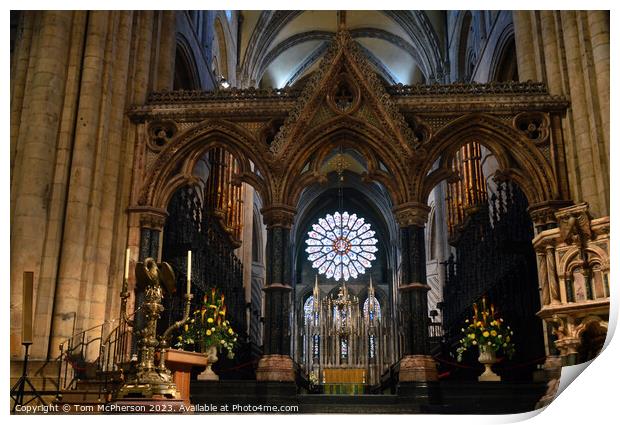 Durham Cathedral Interior Print by Tom McPherson