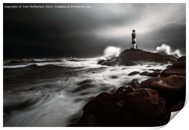 Storm at Sea 0032 Print by Tom McPherson