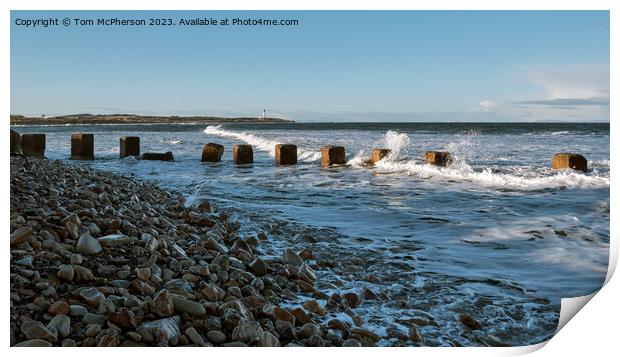 Lossiemouth West Beach Seascape Print by Tom McPherson