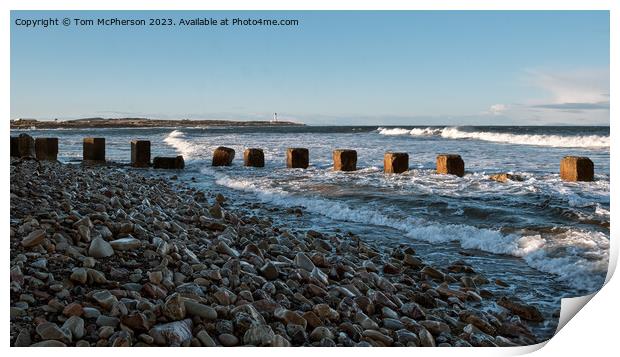 Lossiemouth West Beach Seascape Print by Tom McPherson