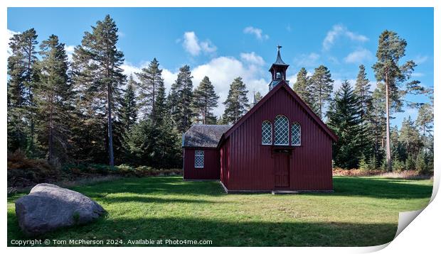 The Red Chapel Print by Tom McPherson