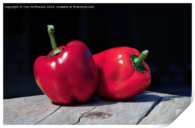 Peppers Print by Tom McPherson
