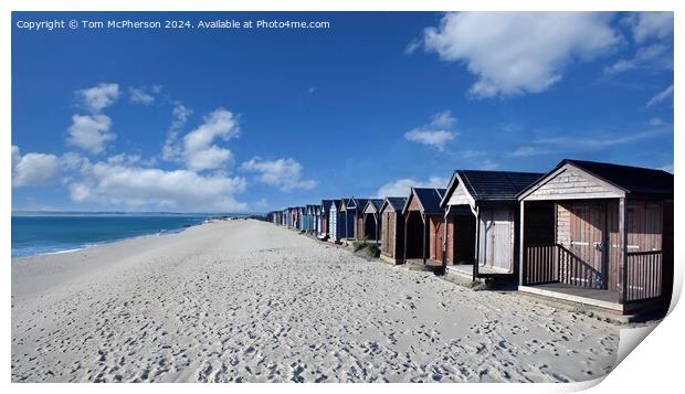 West Wittering Beach Huts Print by Tom McPherson