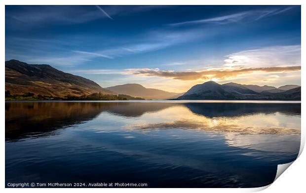 landscape of Loch Ness Print by Tom McPherson