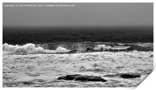 Sea Fog at Burghead Print by Tom McPherson