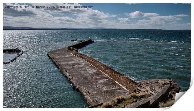 Burghead Harbour Scene Print by Tom McPherson