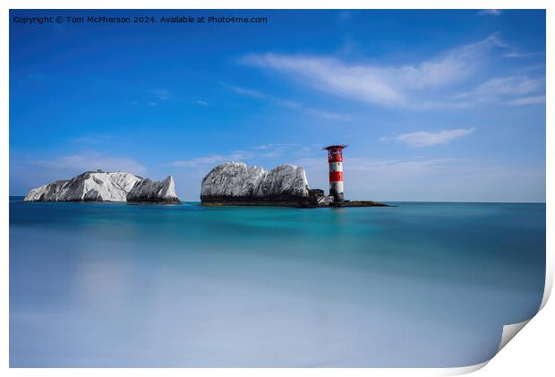 Needles Lighthouse Print by Tom McPherson