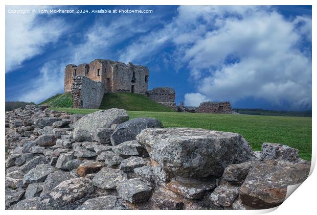 Majestic Duffus Castle Moray Print by Tom McPherson