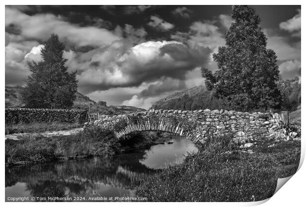 The stone bridge of Watendlath Print by Tom McPherson