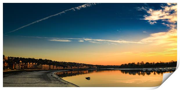 River Medway at sunset Print by Kia lydia