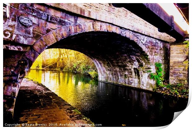 Kirkstall Canal Bridge Print by Beata Bronisz