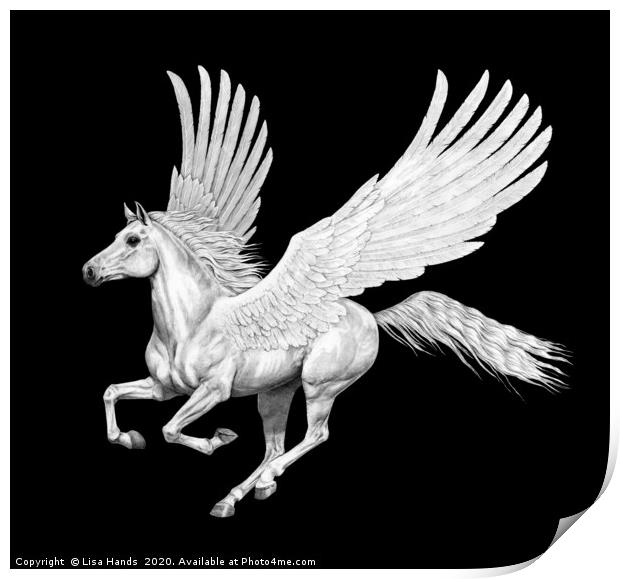 Iconic Pegasus Print by Lisa Hands