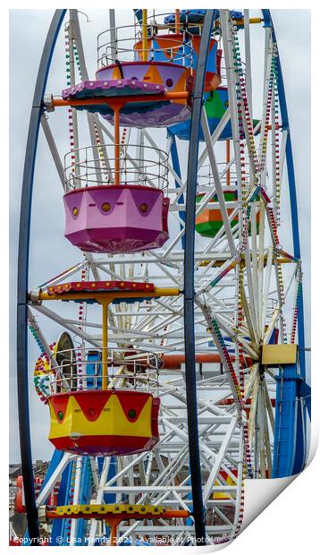 The Ferris Wheel Print by Lisa Hands
