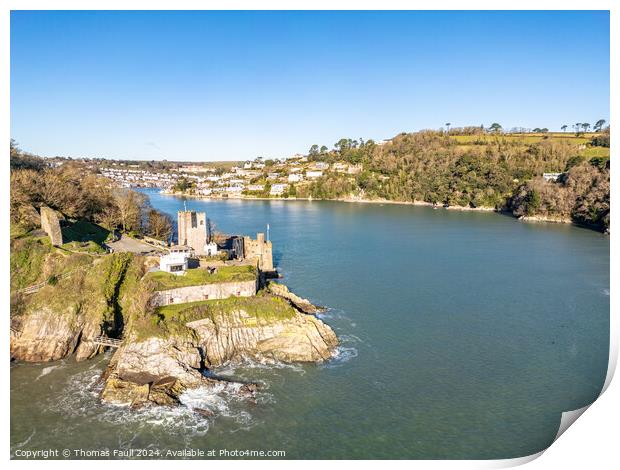 Dartmouth Castle Print by Thomas Faull