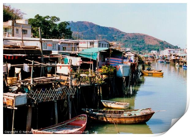 Tai O fishing village, Hong Kong Print by Nathalie Hales