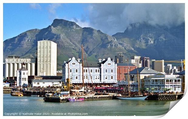 Victoria and Albert Waterfront, Cape Town Print by Nathalie Hales