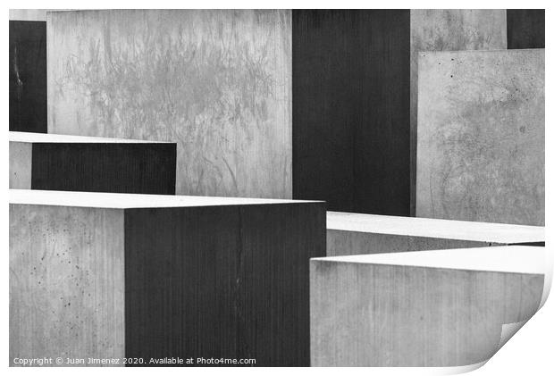 Abstract concrete composition in Berlin Print by Juan Jimenez