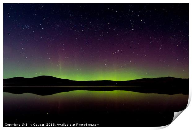 Aurora reflections Print by Billy Coupar