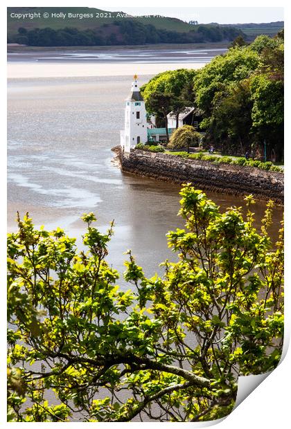 Portmeirion, a place in Wales man made village whe Print by Holly Burgess