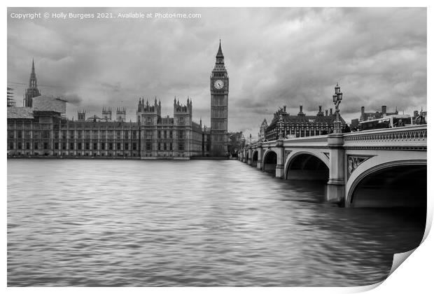 Iconic Westminster and Timeless Big Ben Print by Holly Burgess
