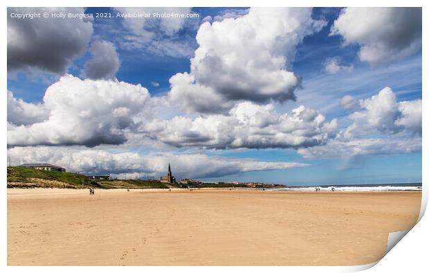 Tranquil Tynemouth: A Coastal Symphony North East Print by Holly Burgess