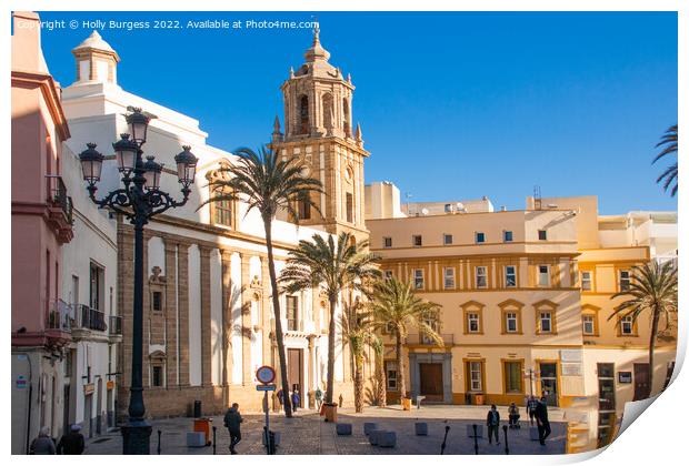 'Historic Cadiz Cathedral: Southern Spain's Jewel' Print by Holly Burgess