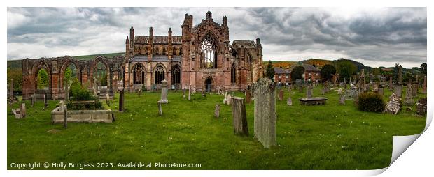 'Relics of Faith: Melrose Abbey, Scotland' Print by Holly Burgess