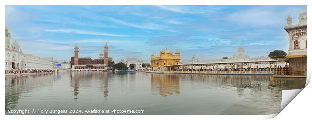 Golden temple Amrirtsar  Print by Holly Burgess
