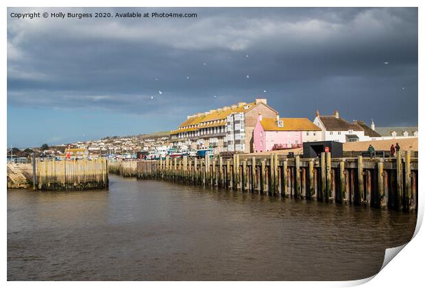 'Dorset's West Bay: A Cinematic Dreamscape' Print by Holly Burgess
