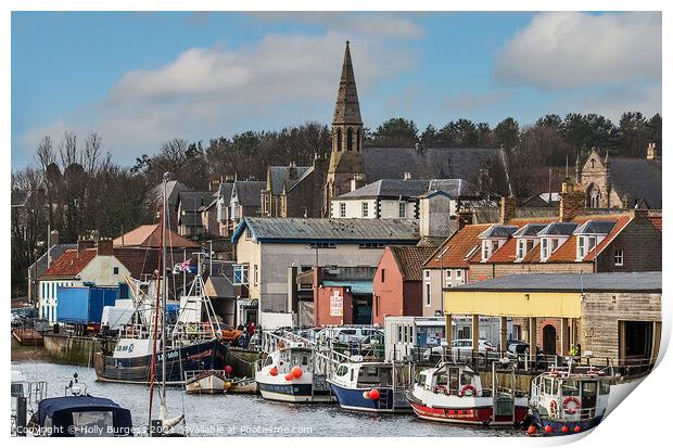 Eyemouth Small seaside town in Scotland  Print by Holly Burgess