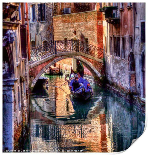 Venice Waterways Print by Danny Cannon