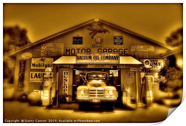 The garage Print by Danny Cannon