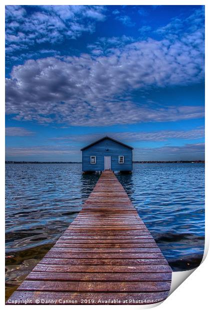 Boat Shed Print by Danny Cannon