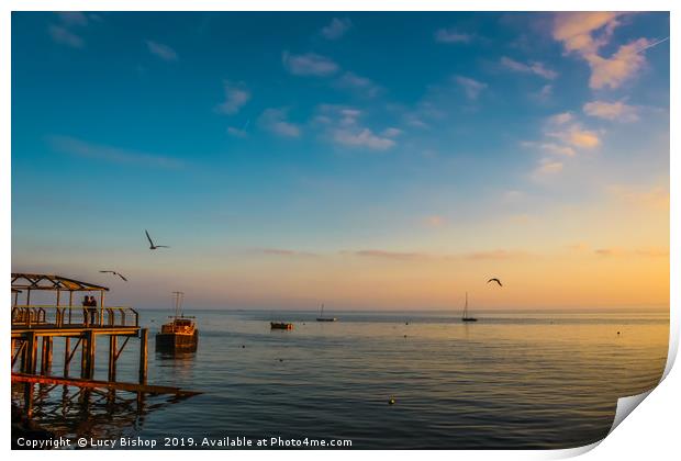 Leigh-on-Sea, Essex Sunset Print by Lucy Bishop