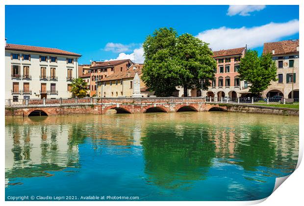 Treviso, city of water #1 Print by Claudio Lepri