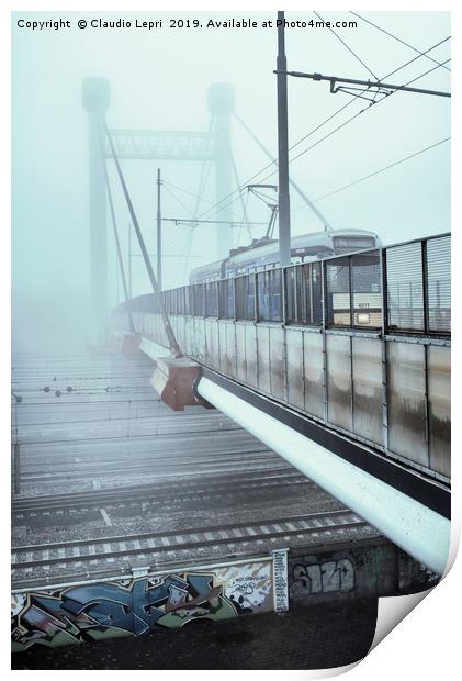 Emerging from the fog v2 Print by Claudio Lepri