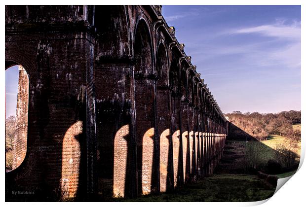 Ouse Valley Viaduct  Print by robin whitehead