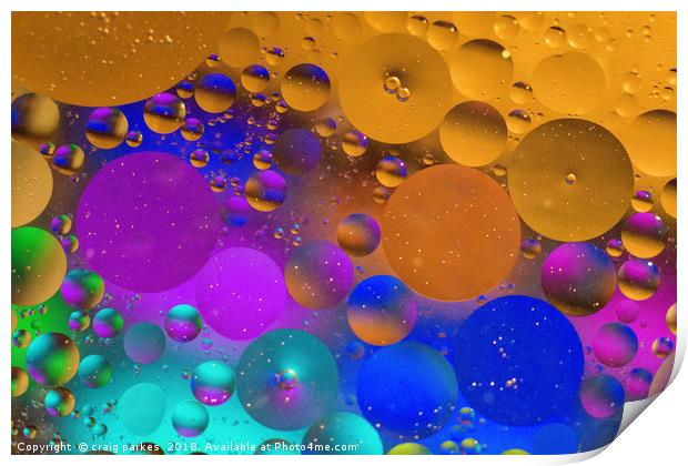 water and oil  Print by craig parkes