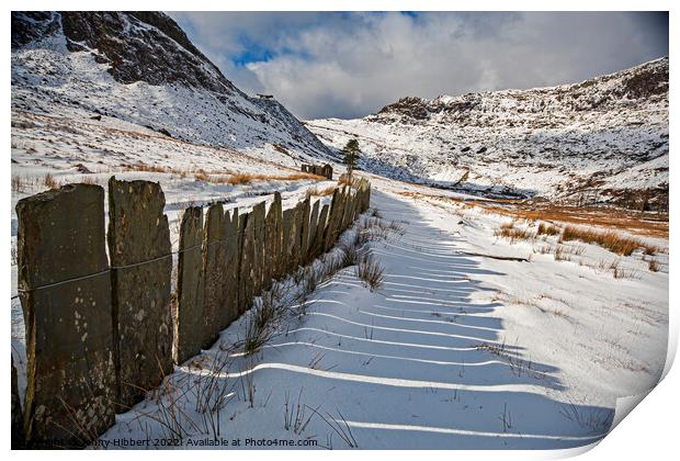Cwmorthin walk to slate quarry Snowdonia National Park Print by Jenny Hibbert